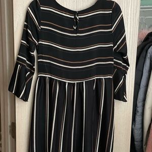 Striped satin dress